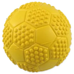 Igrača Dog Fantasy nogometna žoga z izboklinami in piščalko, mešanica barv, 7 cm