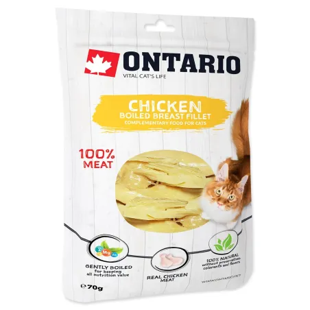 Prigrizek Ontario piščanec, kuhani piščančji prsni fileti 70 g