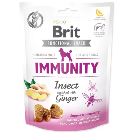 Prigrizek Brit Care Dog Functional Snack Immunity z žuželkami in ingverjem 150g