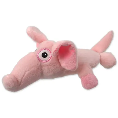 Igrača Dog Fantasy Silent Squeak slon rožnat 26cm