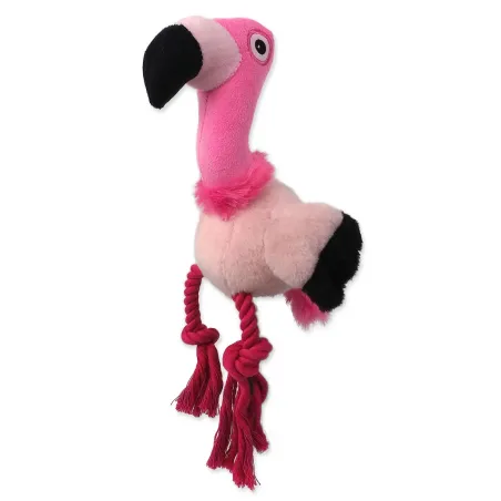 Igrača Dog Fantasy Silent Squeak rožnat plameniak 27 cm