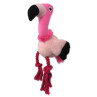 Igrača Dog Fantasy Silent Squeak rožnat plameniak 27 cm