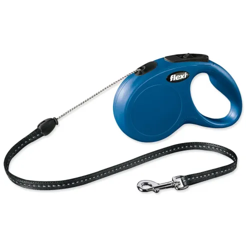 Povodec Flexi Classic New lanko S modri 5 m
