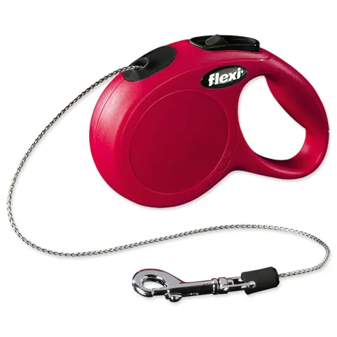 Povodec Flexi Classic New lanko XS rdeč 3m
