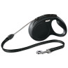 Povodec Flexi Classic New sajla M črn 5m