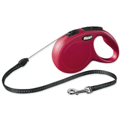 Povodec Flexi Classic New lanko S rdeč 8m