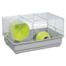 Kletka Small Animals Richard siva, oprema zelena 39x25,5x22cm