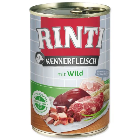 Konzerva Rinti Kennerfleisch Adult divjačina 400 g