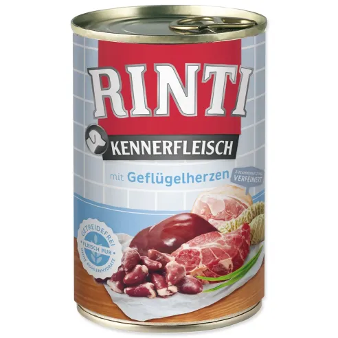 Konzerva Rinti Kennerfleisch Adult perutninsko srce 400g