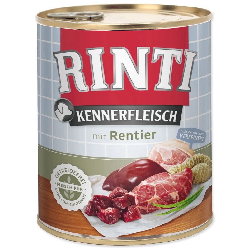 Konzerva Rinti Kennerfleisch Adult jelen 800 g