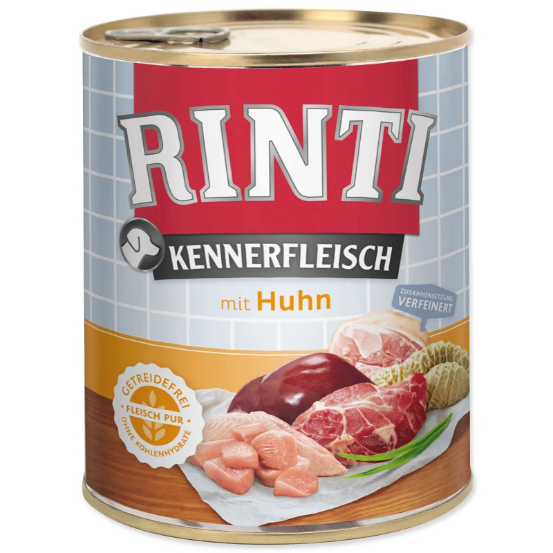 Konserva Rinti Kennerfleisch Adult piščanec 800 g