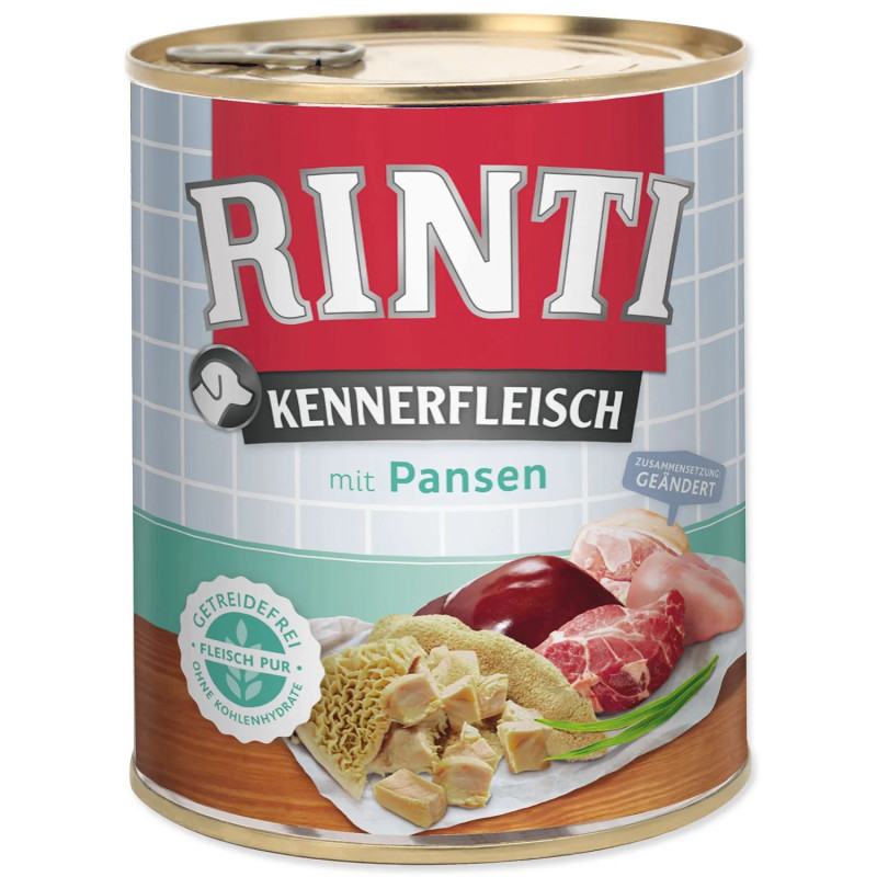 Konzerva Rinti Kennerfleisch Adult želodci 800 g