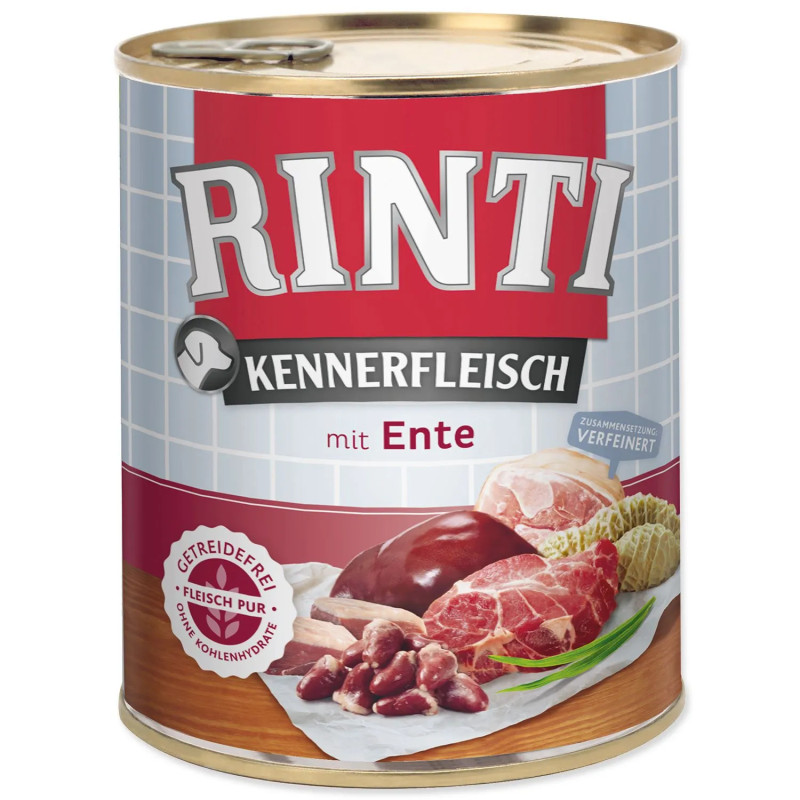 Konzerva Rinti Kennerfleisch Adult račje srce 800 g
