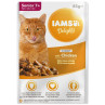 Vrečka IAMS Delights Adult Senior piščanec v omaki 85 g