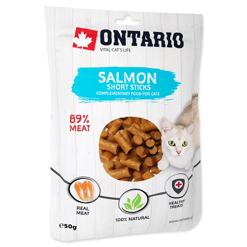 Prigrizek Ontario losos, kratke palčke 50 g