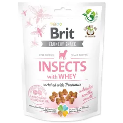 Poslastica Brit Care Dog Crunchy Cracker Insocts Puppy, sirotka in probiotiki 200g