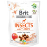 Poslastica Brit Care Dog Crunchy Cracker Insocts, puran z jabolki 200g