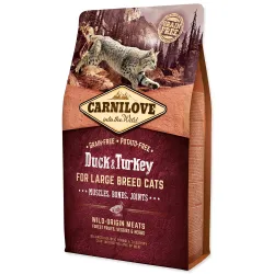 Hrana Carnilove za velike pasme mačk – mišice, kosti in sklepi, raca in puran 2 kg