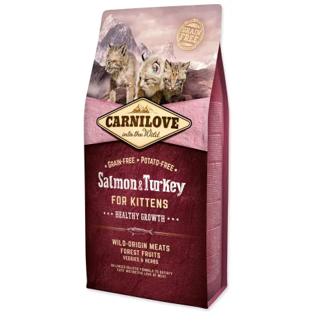 Hrana Carnilove Kitten Healthy Growth losos in puran 6 kg