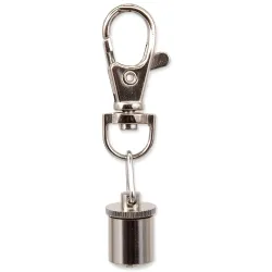 Obesek Dog Fantasy svetleč kovinski 1 cm