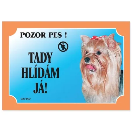 Tabla Dafiko jorkširski terier