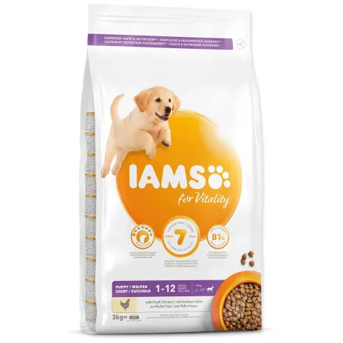 Hrana IAMS Dog Puppy Large Chicken 3 kg