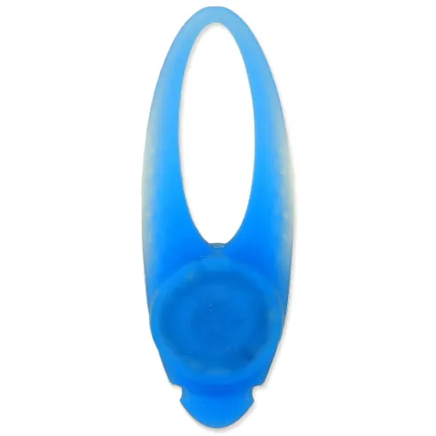 Obesek Dog Fantasy LED silikon modra 8 cm