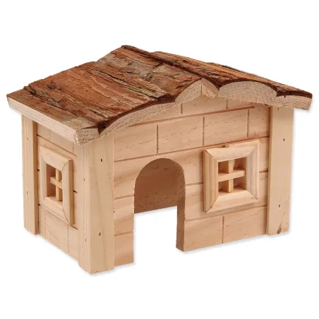 Hiška Small Animals lesena enonadstropna 20,5x14,5x12cm
