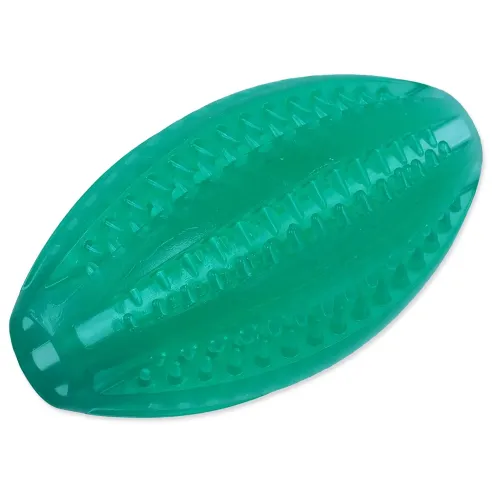 Žogica Dog Fantasy DENTAL MINT rugby zelena 9 cm