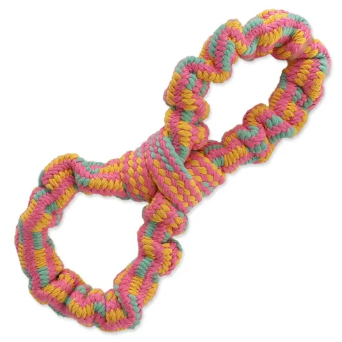 Igrača Dog Fantasy za vleko osmica barvni vzorec 1, 25cm