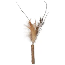 Igrača Magic Cat Natural Fun palica z naravnimi peresi 6 cm