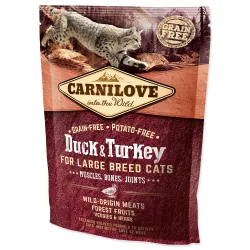 Krmivo Carnilove za mačke velikih pasem Mišice, kosti, sklepi Raca & puran 0,4kg