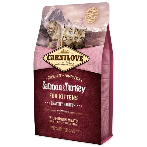 Hrana Carnilove Kitten Healthy Growth Losos in puran 2 kg