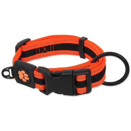 Ovratnik Active Dog Fluffy S oranžen 2x27-41cm