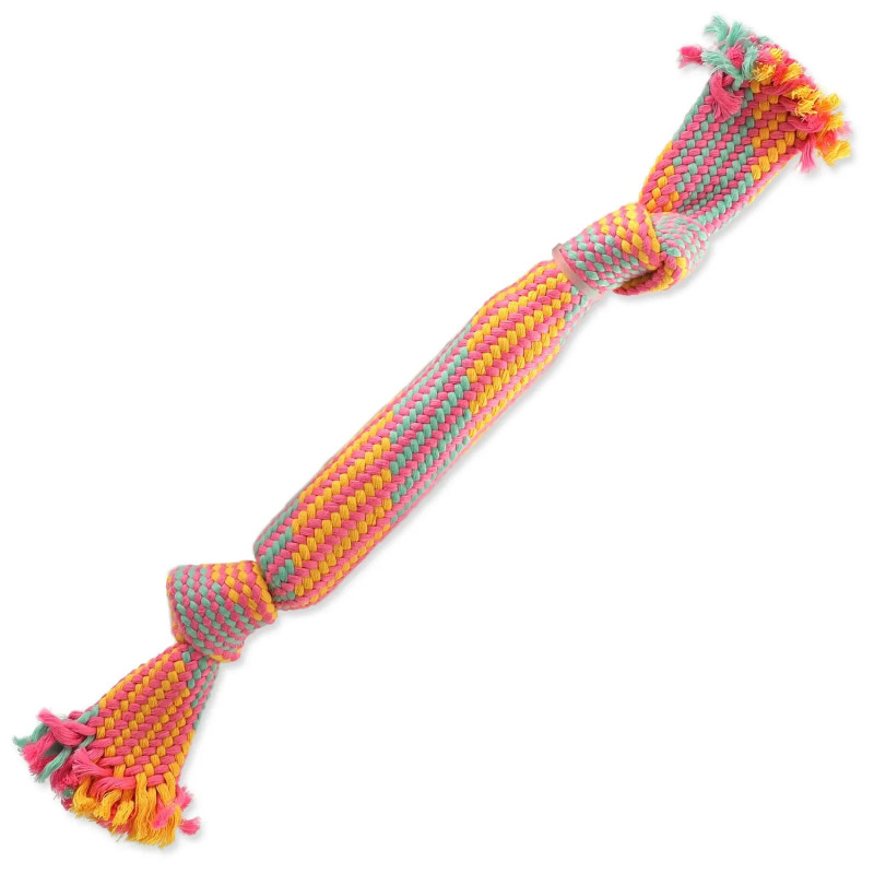 Dog Fantasy Igrača za vlečenje, pisana, s zvokom, vzorec št. 12, vozli 40 cm