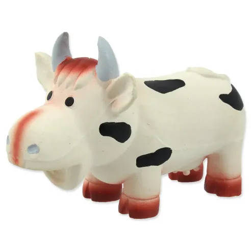 Igrača Dog Fantasy lateksna krava z zvokom, 18 cm