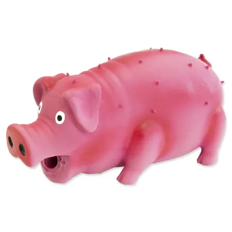 Igrača Dog Fantasy lateks piščeč prašiček, mešanica barv, 10 cm