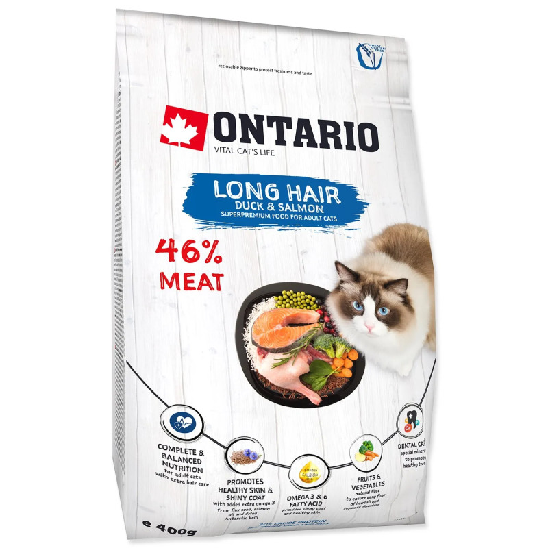 Hrana Ontario Cat Longhair 0,4 kg