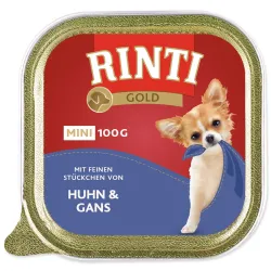 Posodica Rinti Gold Odrasli Mini piščanec in gos 100 g
