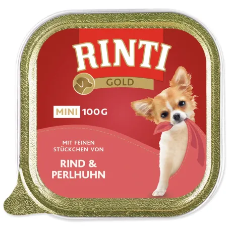 Posodica Rinti Gold Adult Mini govedina in perlica 100g