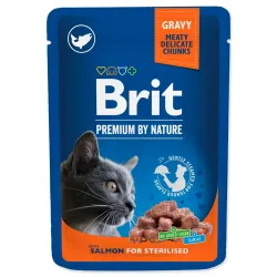 Vrečka Brit Premium Cat Sterilisod losos 100g
