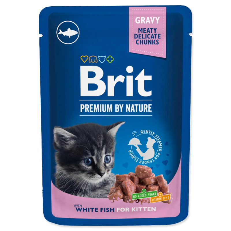 Vrečka Brit Premium Cat Kitten riba 100 g