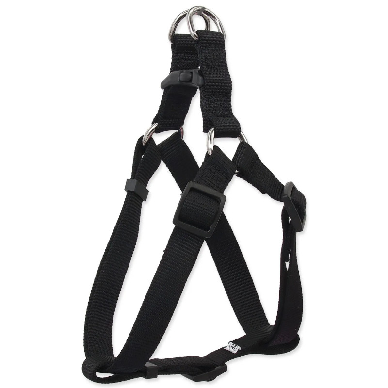 Pasje oprsnica Dog Fantasy Classic XL črna 3,8x75-110cm