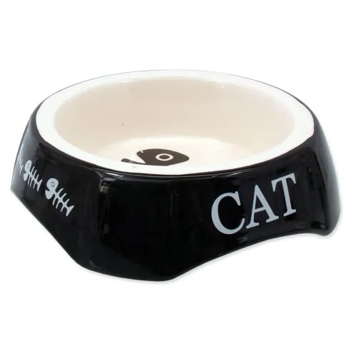 Posoda Magic Cat potisk Cat črna 15x15x4,5cm