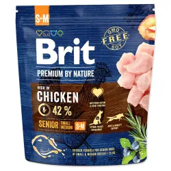 Hrana Brit Premium by Nature Senior S+M 1kg