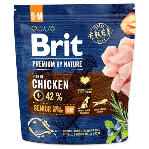 Hrana Brit Premium by Nature Senior S+M 1kg