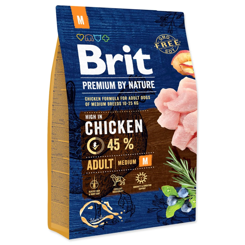 Hrana Brit Premium by Nature Adult M 3kg
