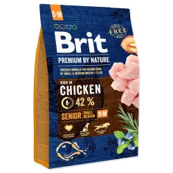 Hrana Brit Premium by Nature Senior S+M 3kg