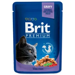 Vrečka Brit Premium Cat treska 100 g