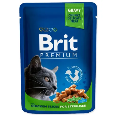 Vrečka Brit Premium Cat Sterilisod piščanec 100 g
